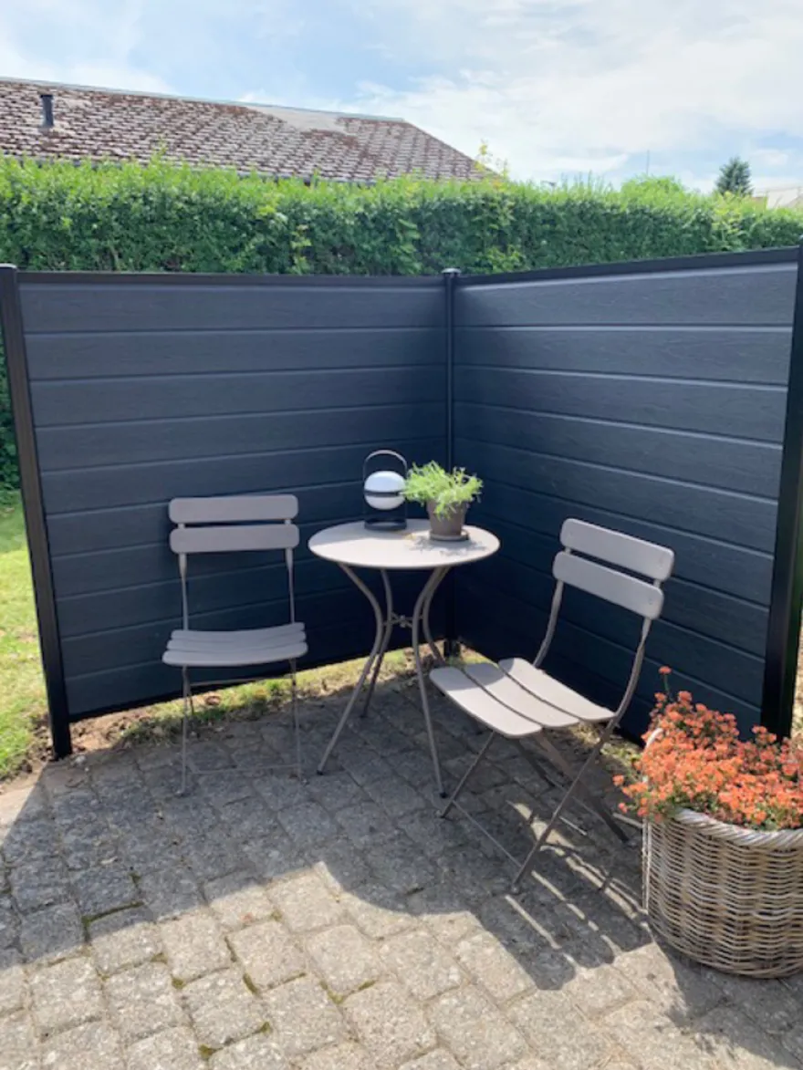 Kirkedal Alu Light hegn tilkøbssæt sort 156 x 150 cm
