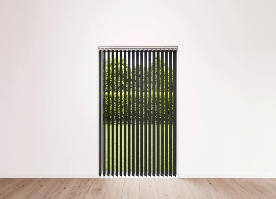 Lamelgardin sort 200 x 250 cm