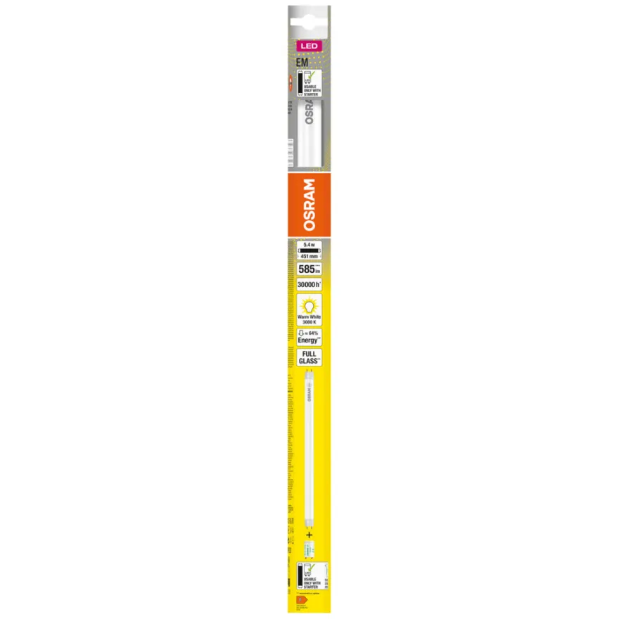 Osram SubstiTUBE T8 EM lysstofrør G13 451 mm 5,4 W